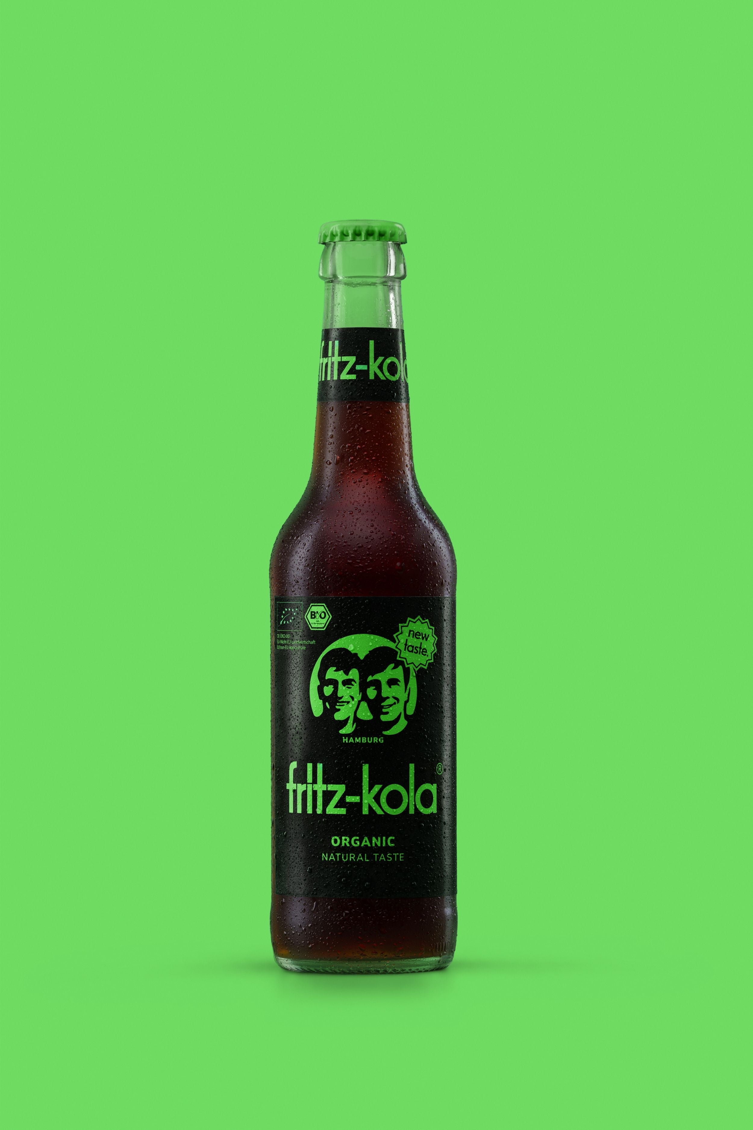 Aus fritz-kola bio-kola wird fritz-kola organic – mit vollem Geschmack und Design-Upgrade
