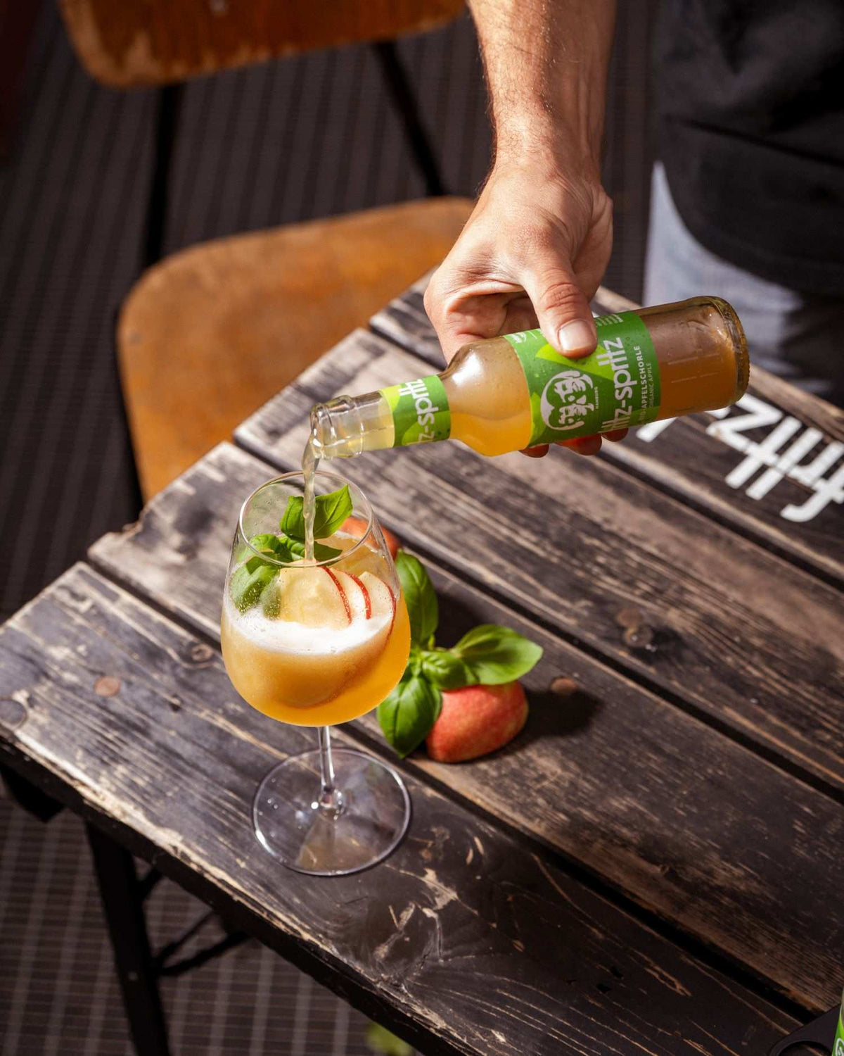 Apple Basil Fizz
